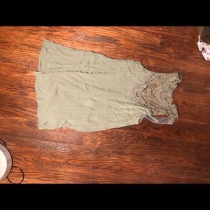 City studio green lace neck size xs